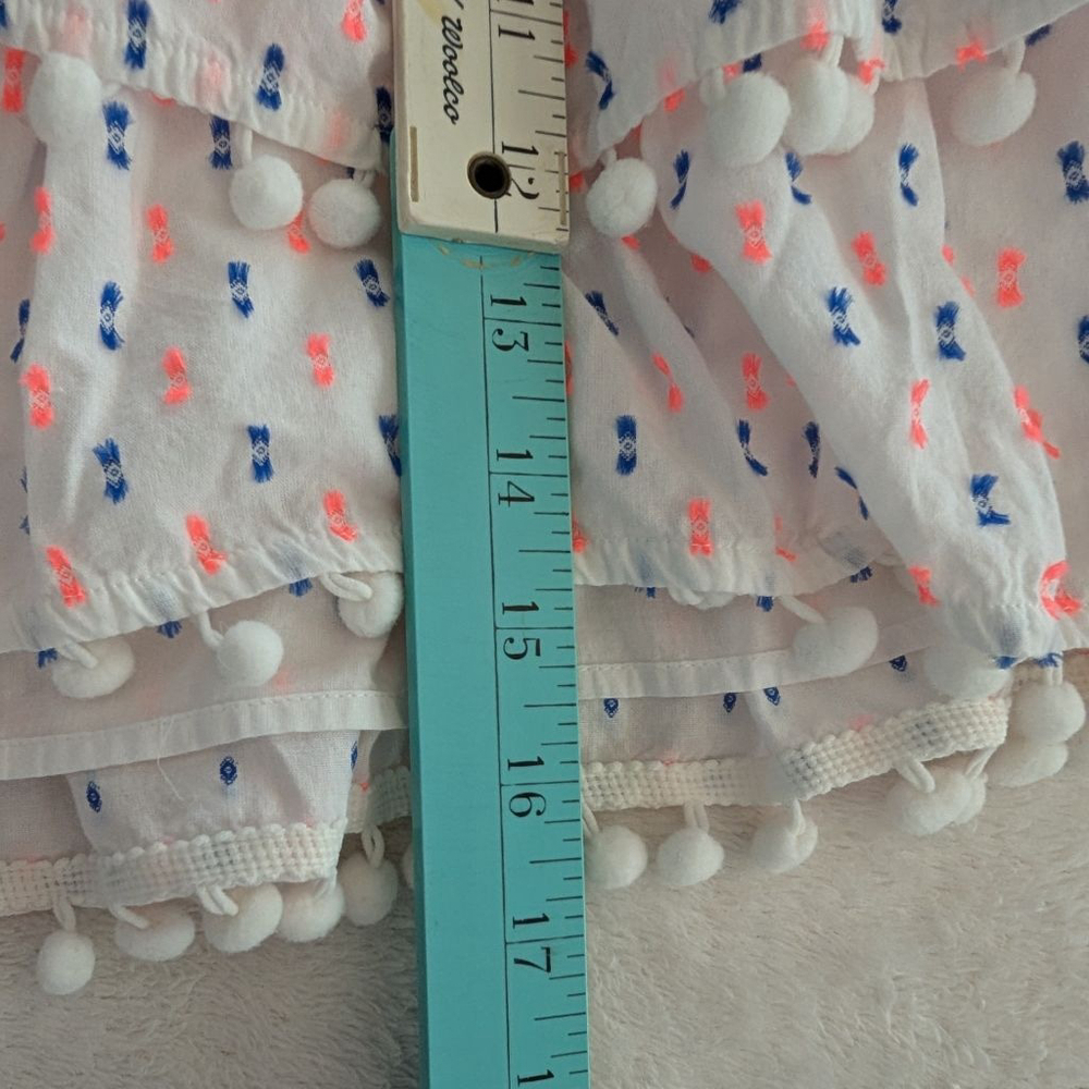 Lilly Pulitzer Ethenia White Blue Orange Patterned Mini Skirt - Small - Picture 5 of 9